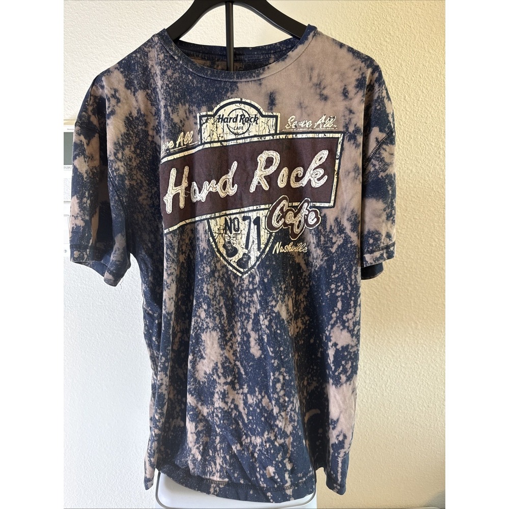 Hard Rock Cafe Nashville T-Shirt Purple Tie Dyed‎ Size XL